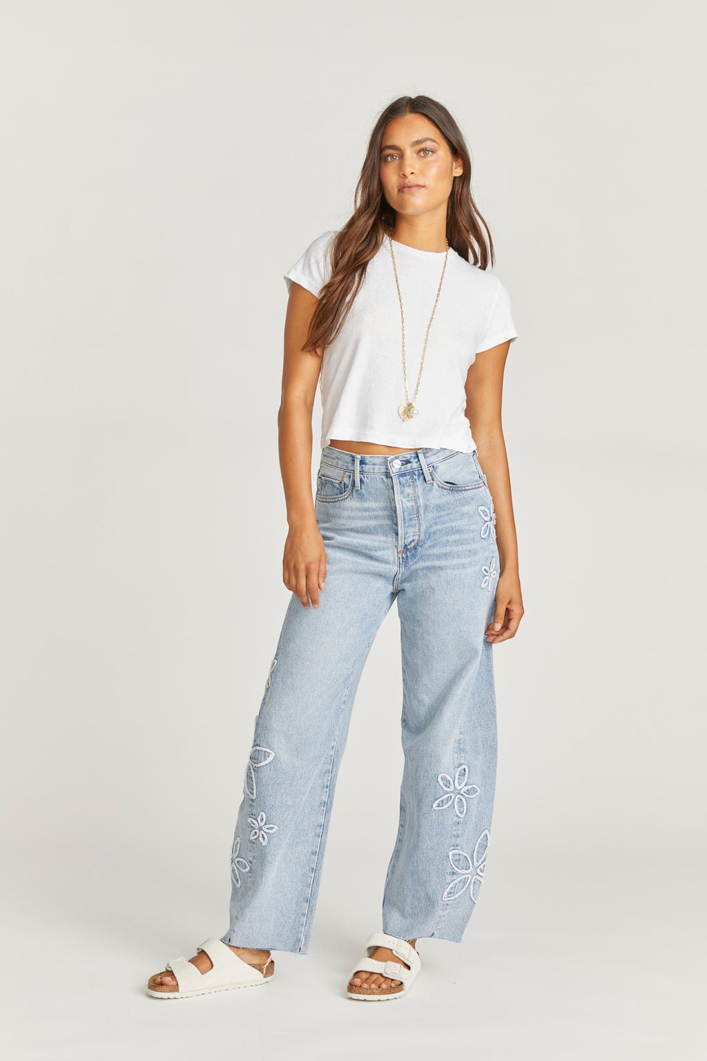 Women's Parker Wide Leg Jean from Crew Clothing Company