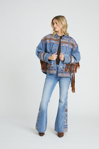 Rowan Jacket - Aztec Fringe