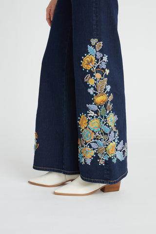 Penelope Wide Leg - Rodeo Roses