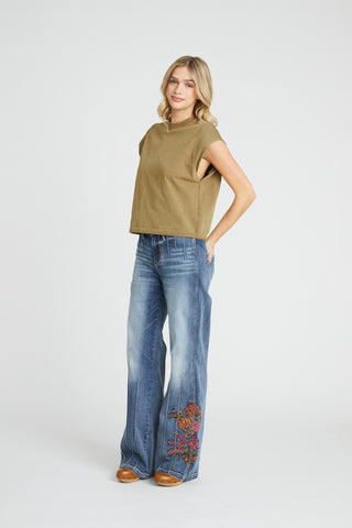 Pia Pintuck Wide Leg - Oshibana