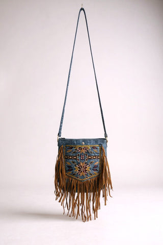CROSSBODY BAG - AZTEC FRINGE