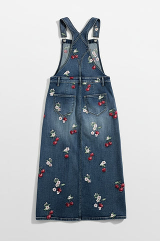 Sarah Overall Dress - Cherry On Top
