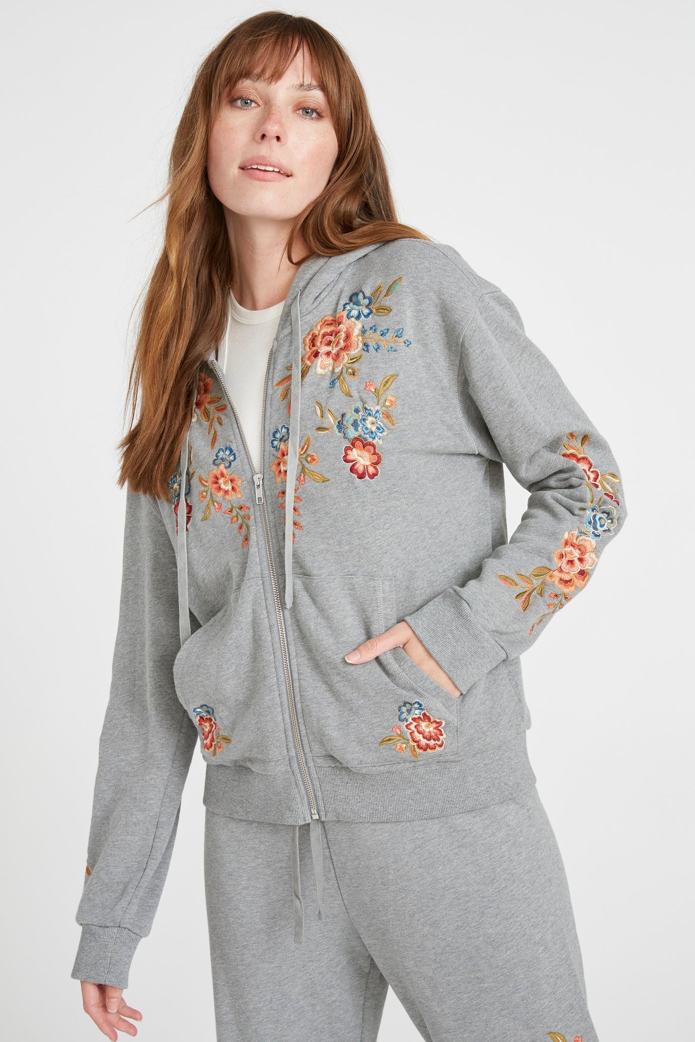 Zip Up Hoodie - Grey Maui