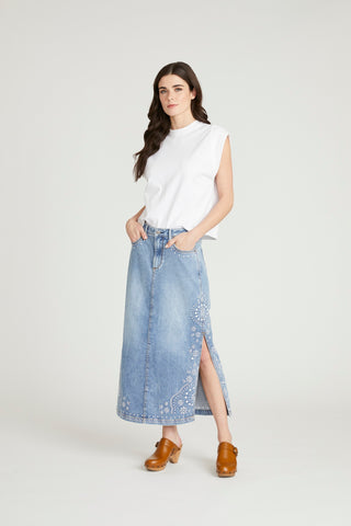 Svetlana Skirt - Spring Snowflake