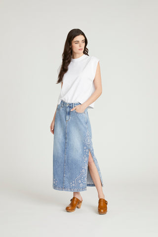 Svetlana Skirt - Spring Snowflake