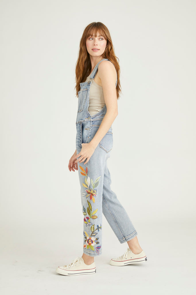 Rialto jean project floral painted sale overalls