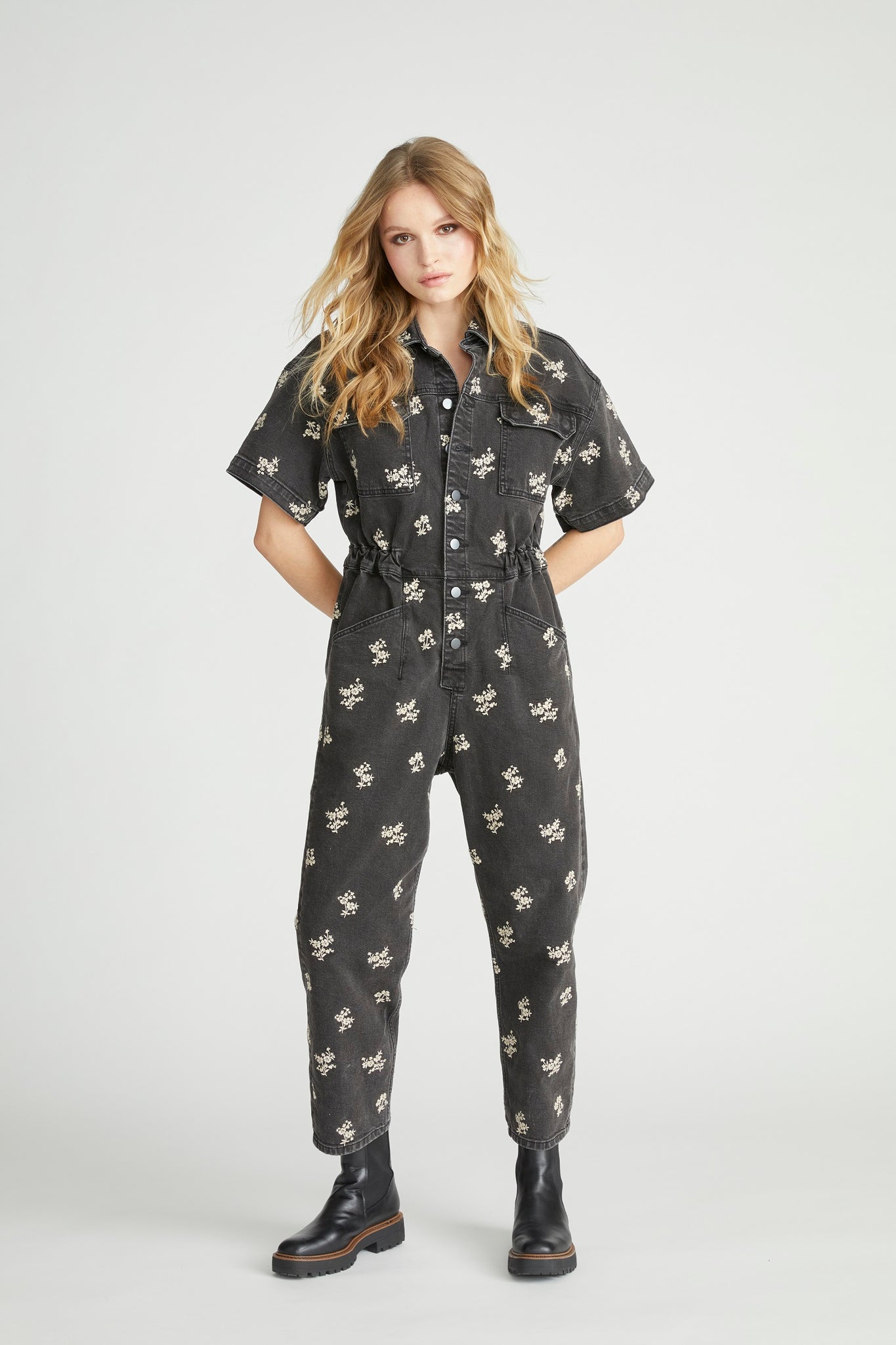 Randi Jumpsuit - Cream Clover