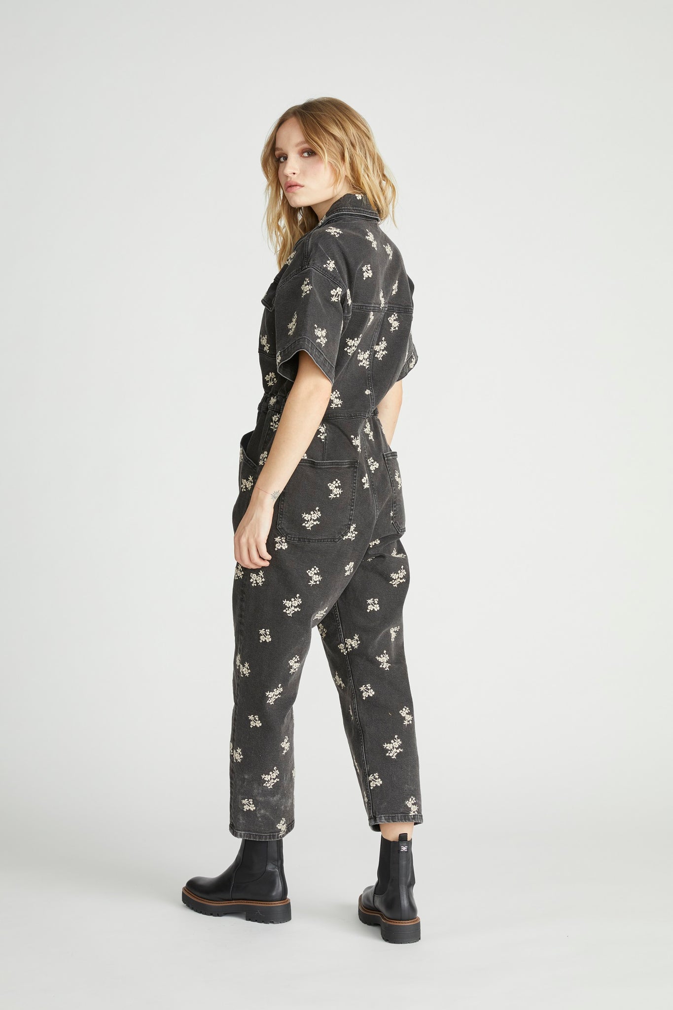 Randi Jumpsuit - Cream Clover