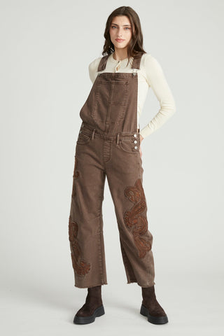 Barbara Overall - Paisley Patchwork Brown