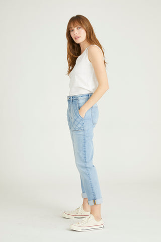 Quilted Pintuck Jean - High Point