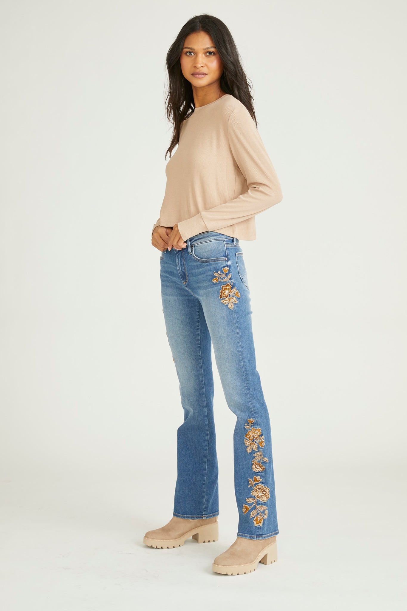Kelly Boot Cut - Taupe Veranda