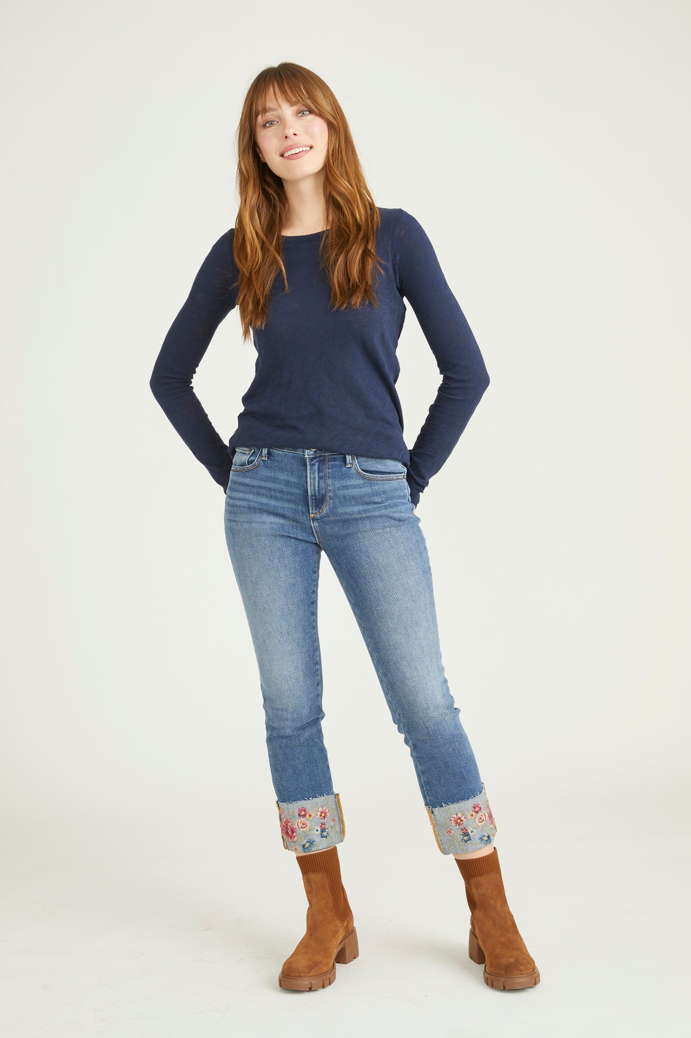 Colette Straight Crop - Serenity