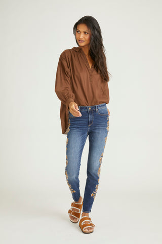 Jackie Skinny - Taupe Veranda