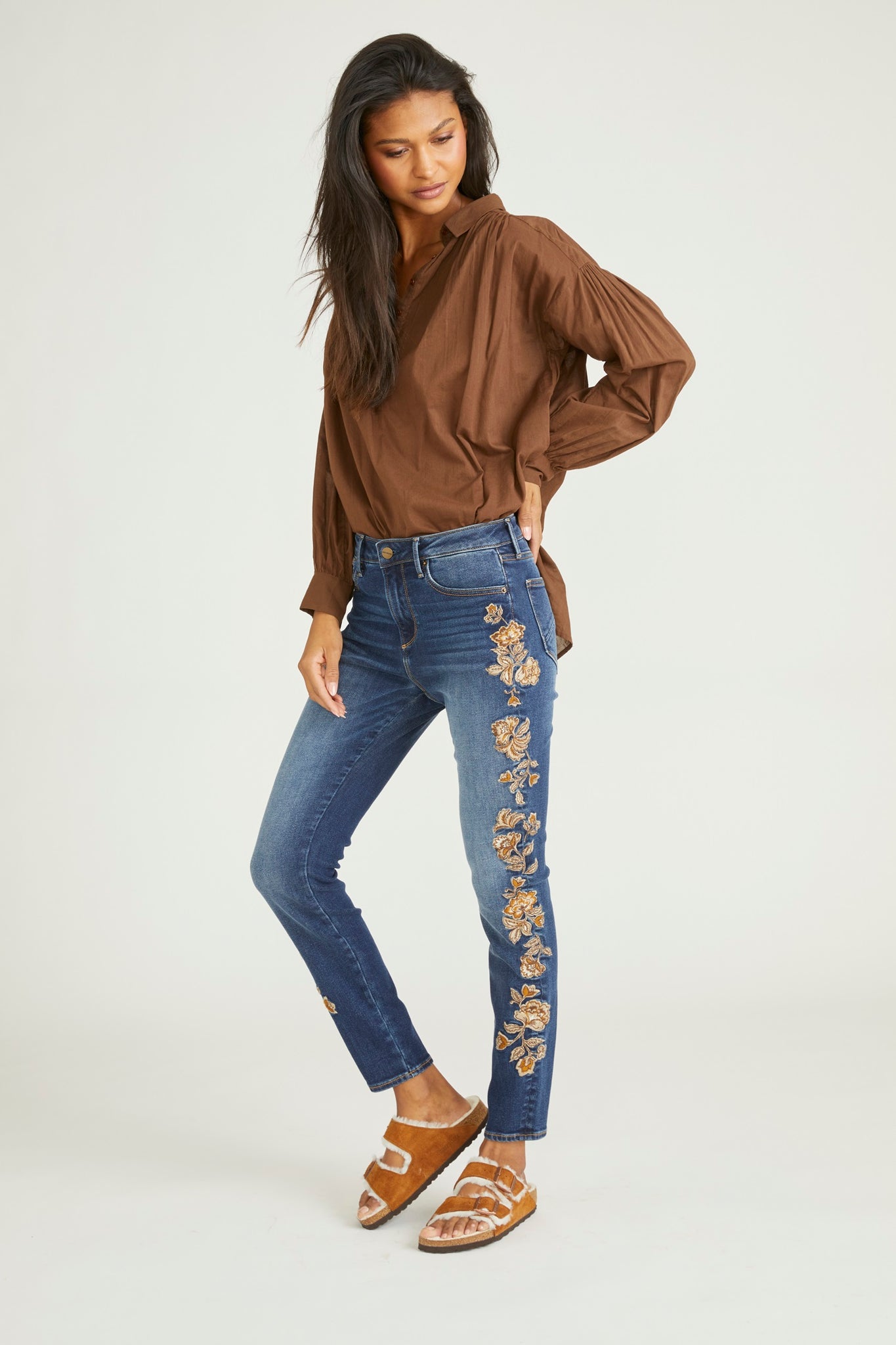 Jackie Skinny - Taupe Veranda