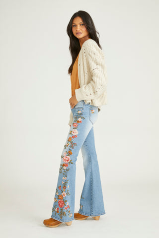Flare Floral Jeans -  Canada