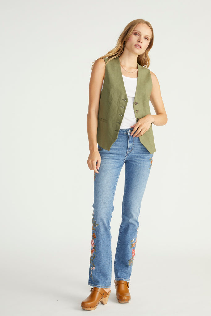 Driftwood Amaryllis Kelly Embroidered Jeans