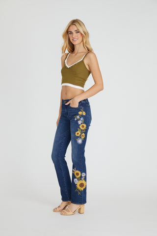 Kelly Boot Cut - Sunflower