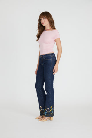 Kelly Boot Cut - Sunny Garden