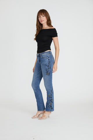 Kelly Boot Cut - Black Vine