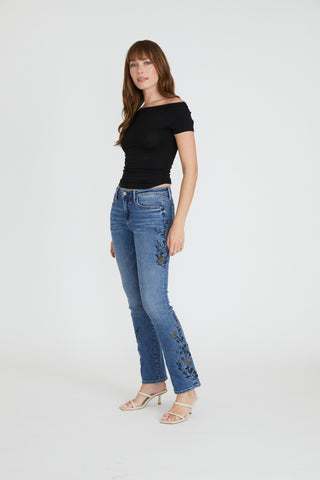 Kelly Boot Cut - Black Vine