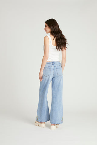 Marlena Wide Leg - Flower Fields