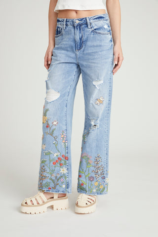 Marlena Wide Leg - Flower Fields