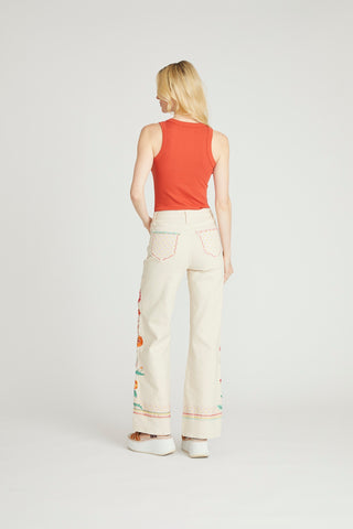 Charlee Wide Leg - Gardenia Dreams