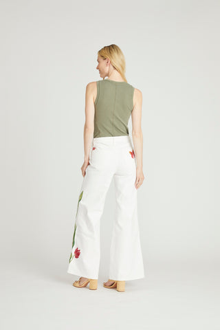 Penelope Wide Leg - Twirly Tulips