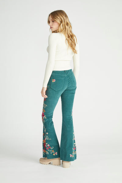 Farrah Corduroy Flare - Wine Plantation – Driftwood Jeans