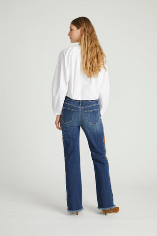 Sienna Straight - Floral Fringe