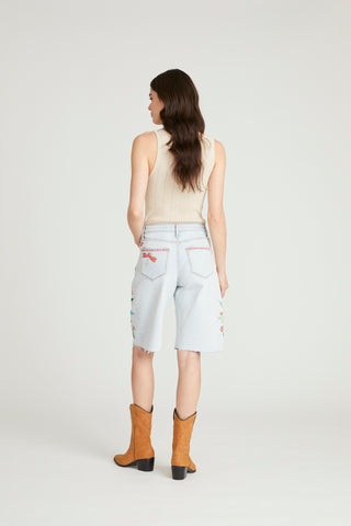 Palmer Barrel Short - Gardenia Dreams