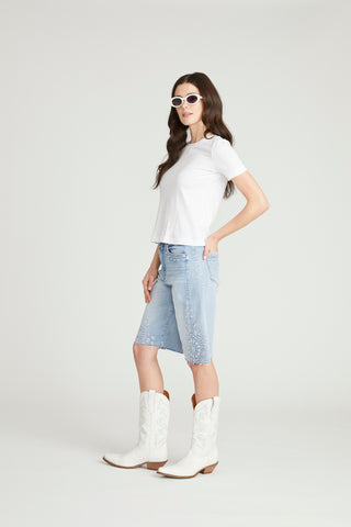 Palmer Barrel Short - Spring Snowflake