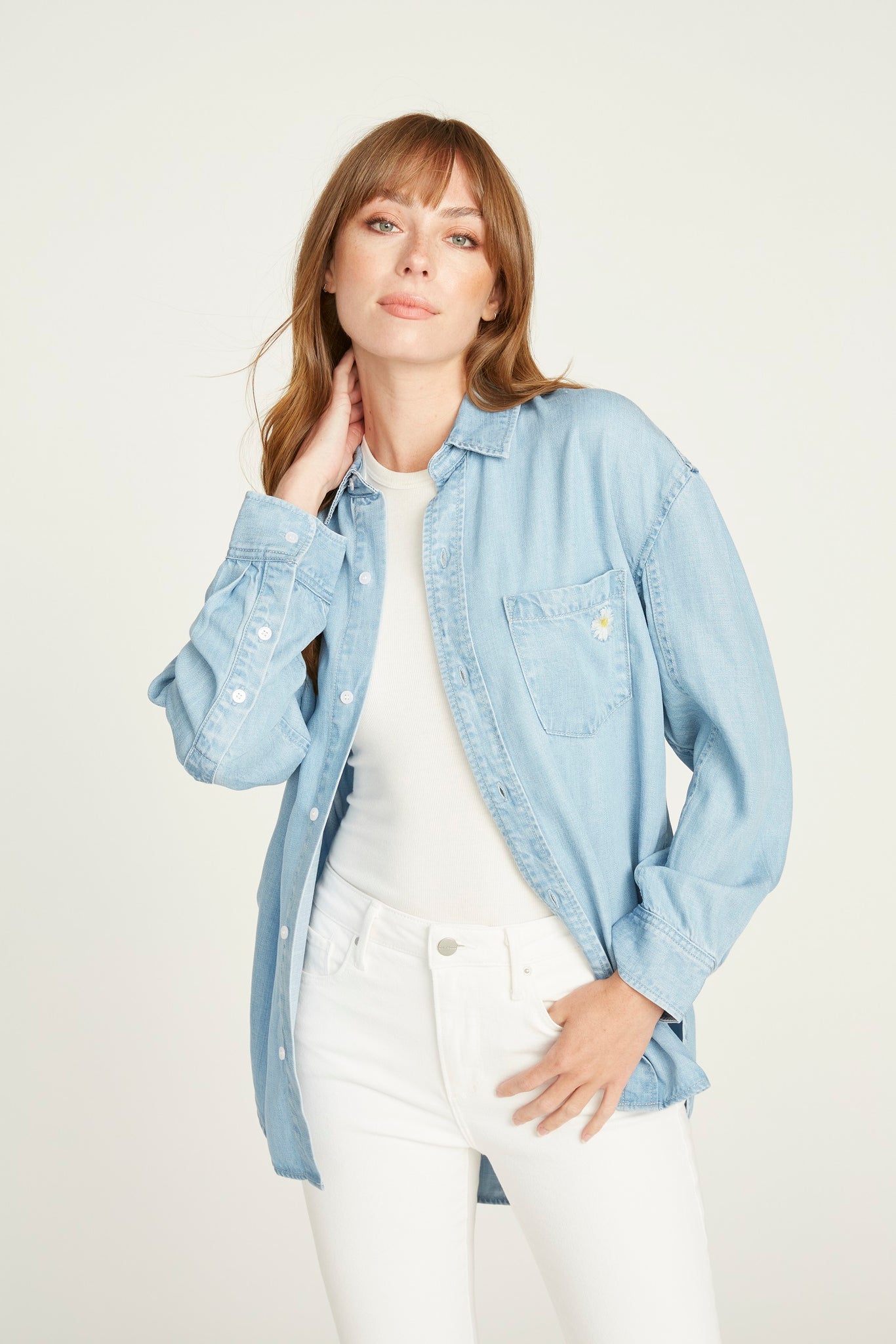 Oversized Button Down - Daisy Daydream
