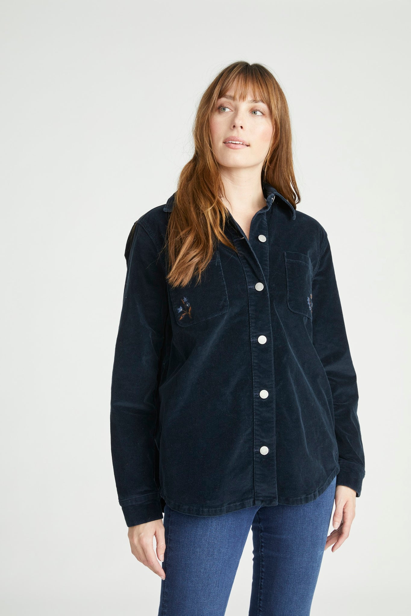 Shayna Shirt Jacket - Moody Paisley