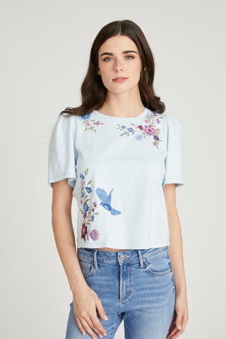 Flutter Tshirt - Blue Birds