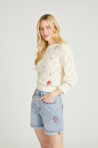 Pointelle Sweater - Love Letters