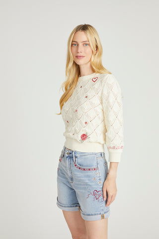 Pointelle Sweater - Love Letters