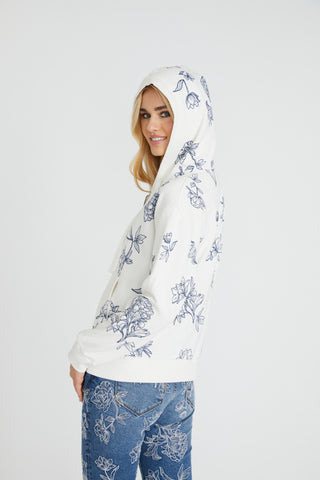 Hallie Hoodie - Azur Etched