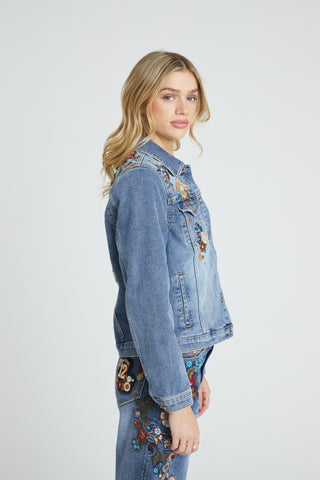 Denim Jacket - Varsity Vines