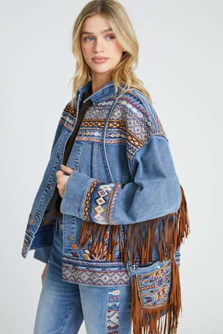 Rowan Jacket - Aztec Fringe