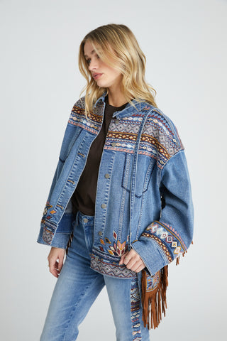Rowan Jacket - Aztec Fringe
