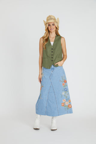 Joanna Skirt - Pressed Flowers