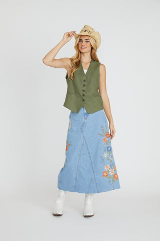 Joanna Skirt - Pressed Flowers