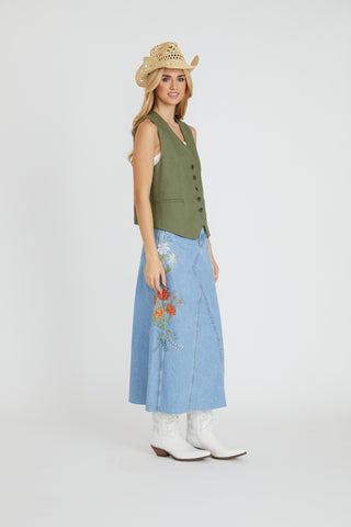 Joanna Skirt - Pressed Flowers