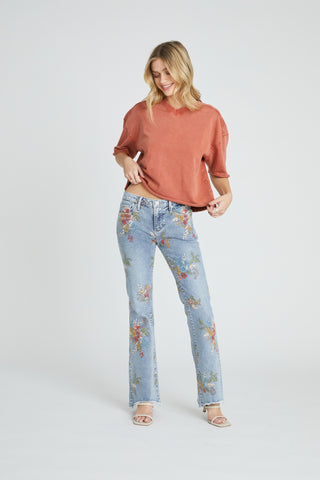 Eva Boot Cut - Sorbet Bouquet