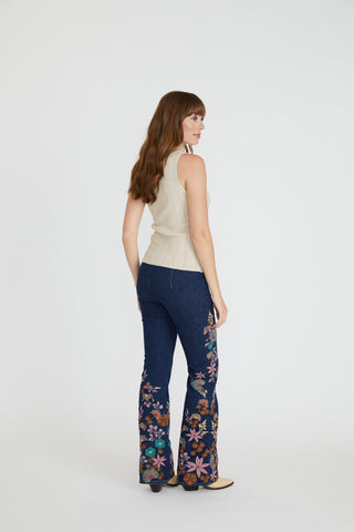 Wide Leg Pull On - Far East Floral