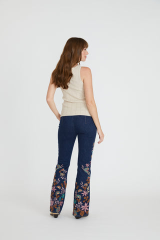 Wide Leg Pull On - Far East Floral