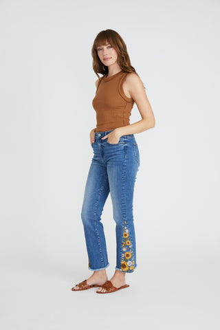 Clara Ankle Flare - Sunflower