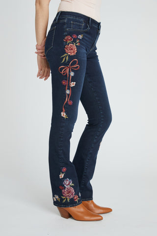 Kelly Boot Cut - Bows & Roses