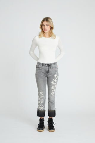 Colette Straight Crop - Floral Rodeo